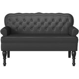 Chesterfield klupa Crna 119,5 x 64,5 x 75 cm Lažna koža | Eponuda.com