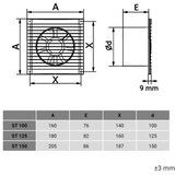  Dalap 1210 - Aksijalni ventilator sa zaštitnom rešetkom 100 ST 14W/230V | Eponuda.com
