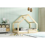 Molarem Home Drveni dječji krevet House 2 - bukva - 160x80 cm | shoptok.hr