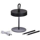 Fischer & Honsel Črna LED namizna svetilka (višina 47 cm) Dord – | Shoptok.si