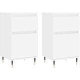 vidaXL Komoda 2 kosa bela 40x35x70 cm inženirski les | Shoptok.si
