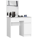 AKORD kosmetična toaletna miza s kosom P-2/SL 500x600 desno belo, (21713492) Cene