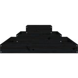  Sadilica crna 80 x 80 x 27 cm od masivne borovine | shoptok.hr