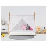 krevet sa nadstrešnicom i dušekom 180x80cm tipi beli