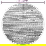 vidaXL Vanjski tepih smeđi Ø 120 cm PP | shoptok.hr