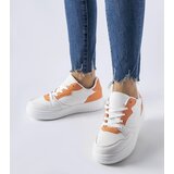 Gemre White shoes with orange accent Fournie | Shoptok.si