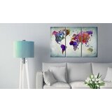  Slika na plutenoj podlozi - World in Colors [Cork Map] 60x40 | shoptok.hr