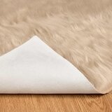  Tepih od umjetne ovčje kože TAFALLA Bež 80 x 200 cm Poliester | shoptok.hr