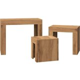 vidaXL Komplet mizic 3-delni artisan hrast inženirski les | Shoptok.si