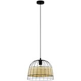 Eglo Viseća lampa ANWICK E27 37 cm crna/ratan 43311 | Eponuda.com