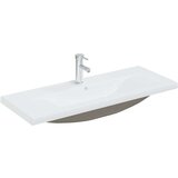 Pipo Vgradni umivalnik s pipo 101x39x18 cm keramičen bel | Shoptok.si