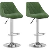 Furnova Barski stolček 2 kosa temno zelen žamet, (21948853) | Shoptok.si