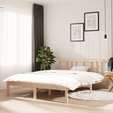  Okvir za krevet od masivnog drva 135 x 190 cm bračni | shoptok.hr