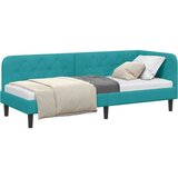  Kutni okvir kreveta Tirkizna 80 x 200 cm Baršun | shoptok.hr