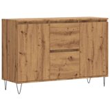  Komoda boja hrasta artisan 104x35x70 cm konstruirano drvo | shoptok.hr