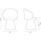 Micadoni Rožnat fotelj iz tkanine bouclé Inez – Home | Shoptok.si