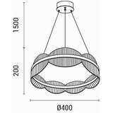  LED luster na sajli FIRENZE LED/48W/230V 3000K | Eponuda.com