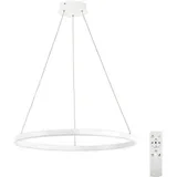 led prigušiva luster na sajli LED/30W/230V beli + daljinski upravljač