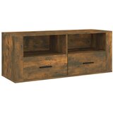 TV ormarić boja dimljenog hrasta 100x35x40 cm konstruirano drvo | Eponuda.ba