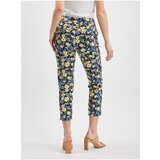 Orsay Yellow-Blue Womens Shortened Flowered Pants - Women | Shoptok.si