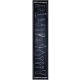 vidaXL Kuhinjska podloga Toile Črna 300 x 60 cm Žamet, (5000068810) | Shoptok.si