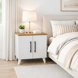 Hanah home noćni ormarić Lumen, 51,5 cm, beli / atlantski bor | Eponuda.com