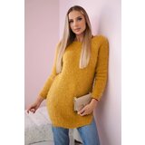 Kesi Włoski Fluffy sweater mustard Cijene