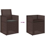  Vrtne stolice za blagovanje 2 pcs Smeđa i antracit PP | shoptok.hr
