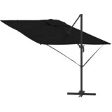 Roma Suncobran Crna 286 x 284 x 265 cm Aluminij i poliester | shoptok.hr