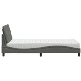  Krevet s madracem tamnosivi 100 x 200 cm od tkanine | shoptok.hr