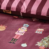 Catherine Lansfield Rožnata/vijolična posteljnina za zakonsko posteljo 200x200 cm Nutcracker Stripe – | Shoptok.si
