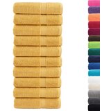  The Living Store Premium brisače SOLUND 10 kos zlata 50x100 cm 600 g/m2 - Brisača Za Roke, (21495224) | Shoptok.si