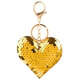  Obesek za ključe Srce Sijaj Dvojna Stran Srebrna Zlata | Shoptok.si