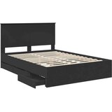  Konstrukcija postelje Črna 140 x 190 cm Inženirsko leseno, (5000121262) | Shoptok.si
