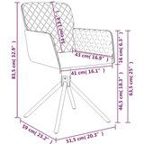  Vrtljiv jedilni stol 2 kosa rumen žamet | Shoptok.si