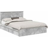  Krevet s od storage s uzglavljem Betonski sivi 150 x 200 cm | shoptok.hr