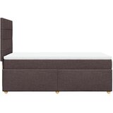  Krevet s oprugama i madracem tamnosmeđi 100 x 200 cm od tkanine | shoptok.hr