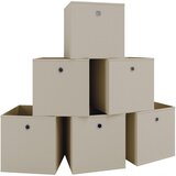 MID.YOU Set Zložljivih Zabojev Boxas, Naravna Barva, 6 Kos | Shoptok.si