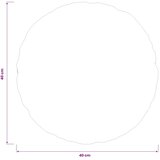  Jastuk s jastukom HEERLEN 2 kom. Sivosmeđa Mikrofibra Flis - Sivosmeđa Ø 40 cm 2 | shoptok.hr
