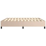  Kreveta s oprugama boja cappuccina 200x200cm umjetna koža | shoptok.hr