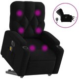 Maison Chic Električni masažni naslanjač - Relax naslanjač s funkcijo vstajanja črn, (22061246) u