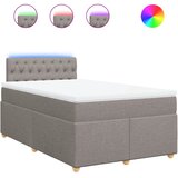  Krevet s oprugama i madracem smeđesivi 120 x 200 cm od tkanine | shoptok.hr