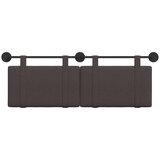  Držeće uzglavlje Zidne Tamno smeđa 150 x 55 x 5 cm tkanina - Tamno smeđa 140 cm bez LED svjetla | shoptok.hr