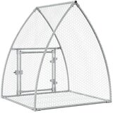  Kavez za zečeve srebrni 105 x 100 x 120 cm od pocinčanog čelika | shoptok.hr