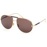 Tom Ford Lou 02 FT1308 30E ONE SIZE (62) Zlata/Rjava Cene