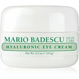 Mario Badescu Hyaluronic Eye Cream krema za oči za hidrataciju i zaglađivanje s hijaluronskom kiselinom 14 g