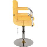 vidaXL Jedilni stol rumeno blago, (20940225) | Shoptok.si