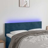  LED uzglavlje tamnoplavo 144x5x78/88 cm baršunasto | shoptok.hr