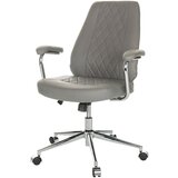 MID.YOU VRTLJIVI STOL usnje siva | Shoptok.si