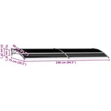 Nadstrešnica za vrata crna 240 x 75 cm PC | shoptok.hr